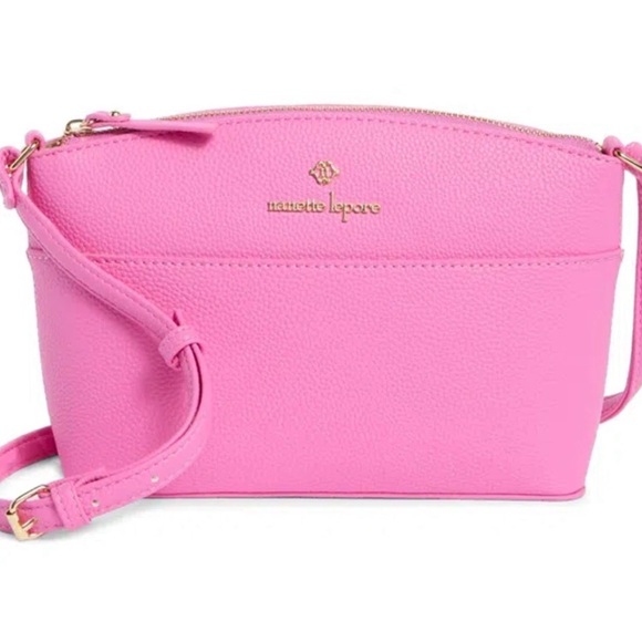 Nanette Lepore Handbags - Nanette Lepore Women’s Pink Dome CrossBody Bag Multiple Storage Units